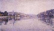 Paul Signac River's Edge The Seine at Herblay oil painting picture wholesale